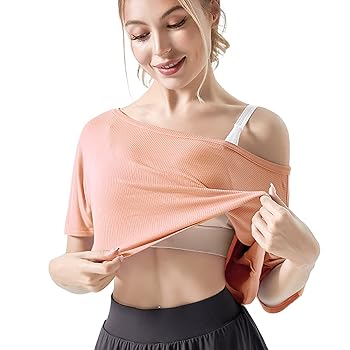 DREAM SLIM Women's Loose Short Sleeve Crop Tops Sexy Cute